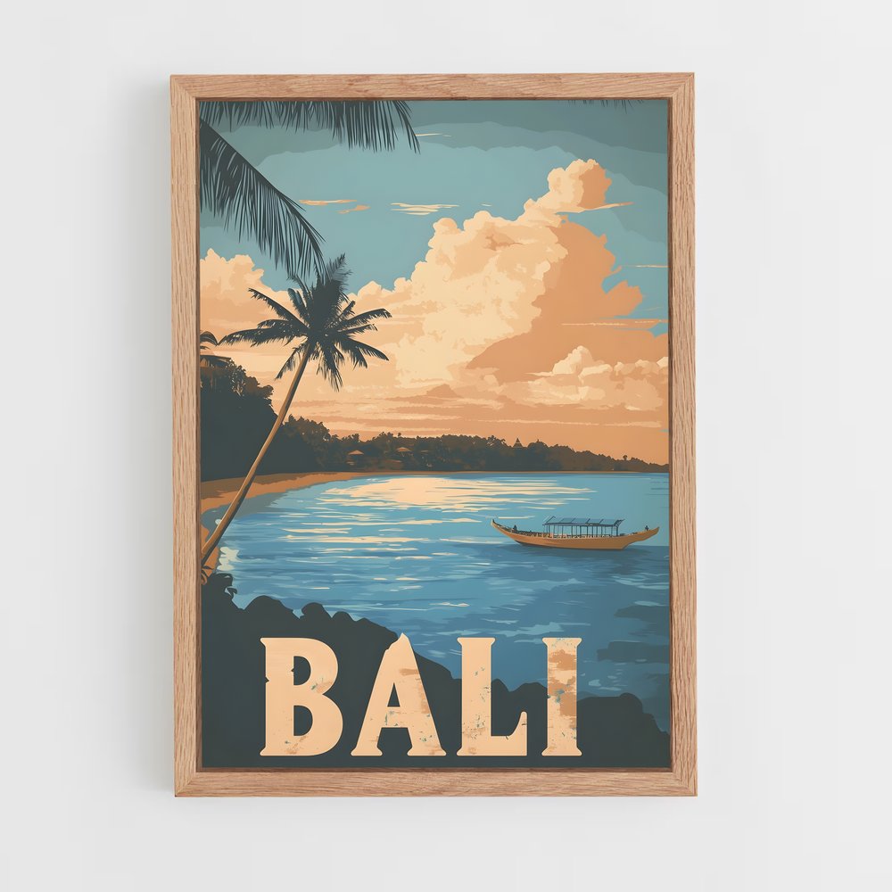 bali-18 cadre Bois clair