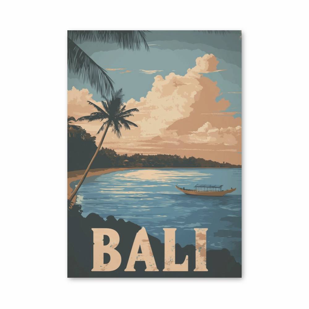 Poster Bali Pêche