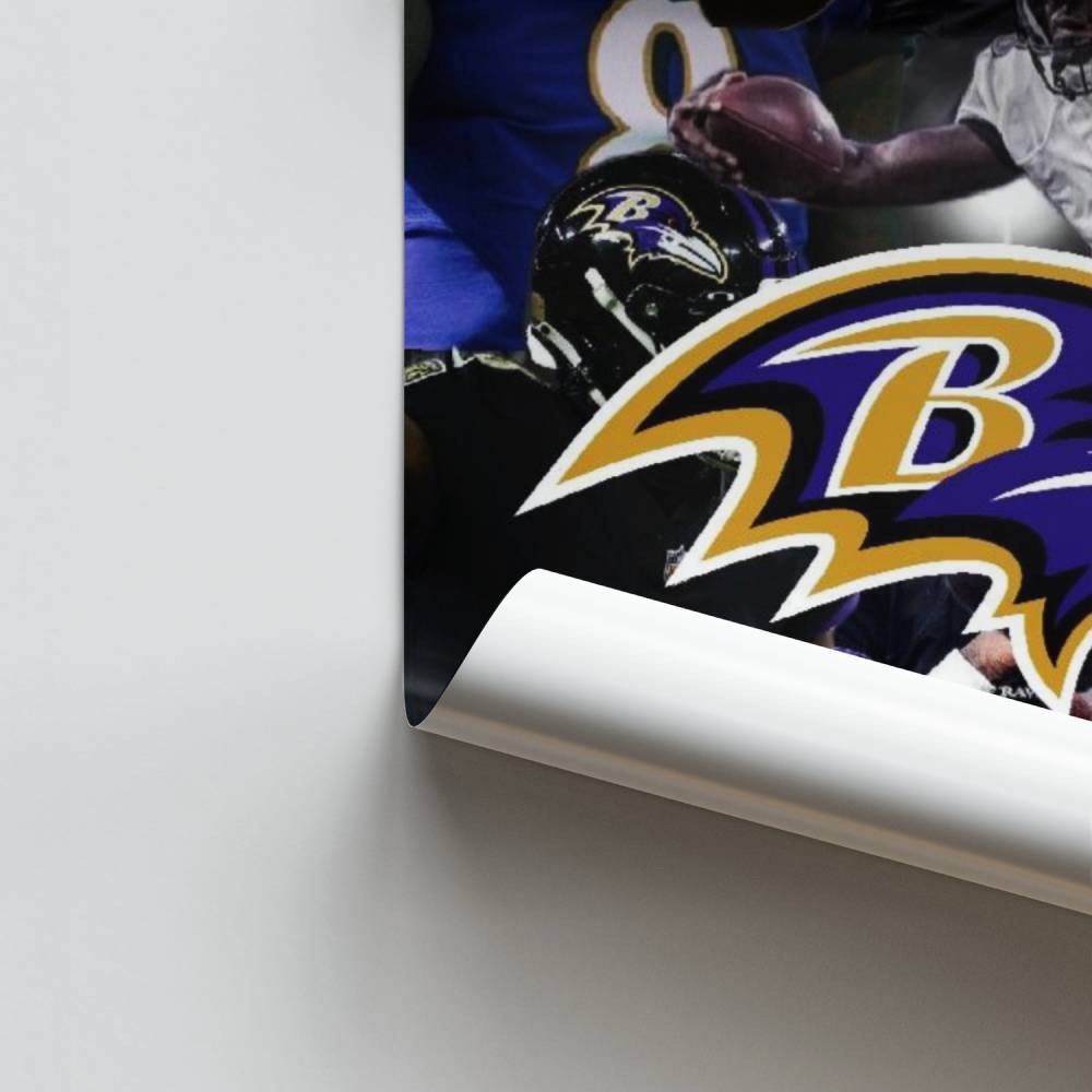 Pôster Colagem dos Baltimore Ravens