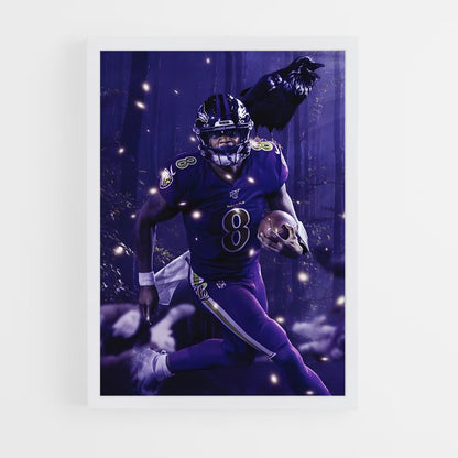 baltimore-ravens-13 cadre Blanc