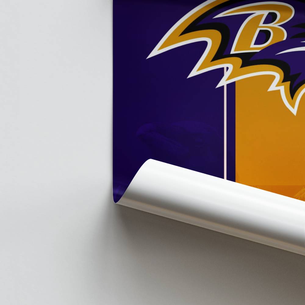 Pôster do logotipo do Baltimore Ravens