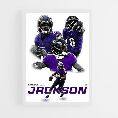 baltimore-ravens-9 cadre Blanc