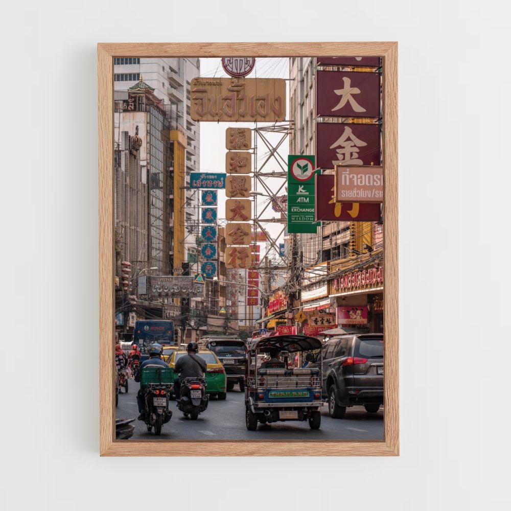 Póster Rua de Bangkok