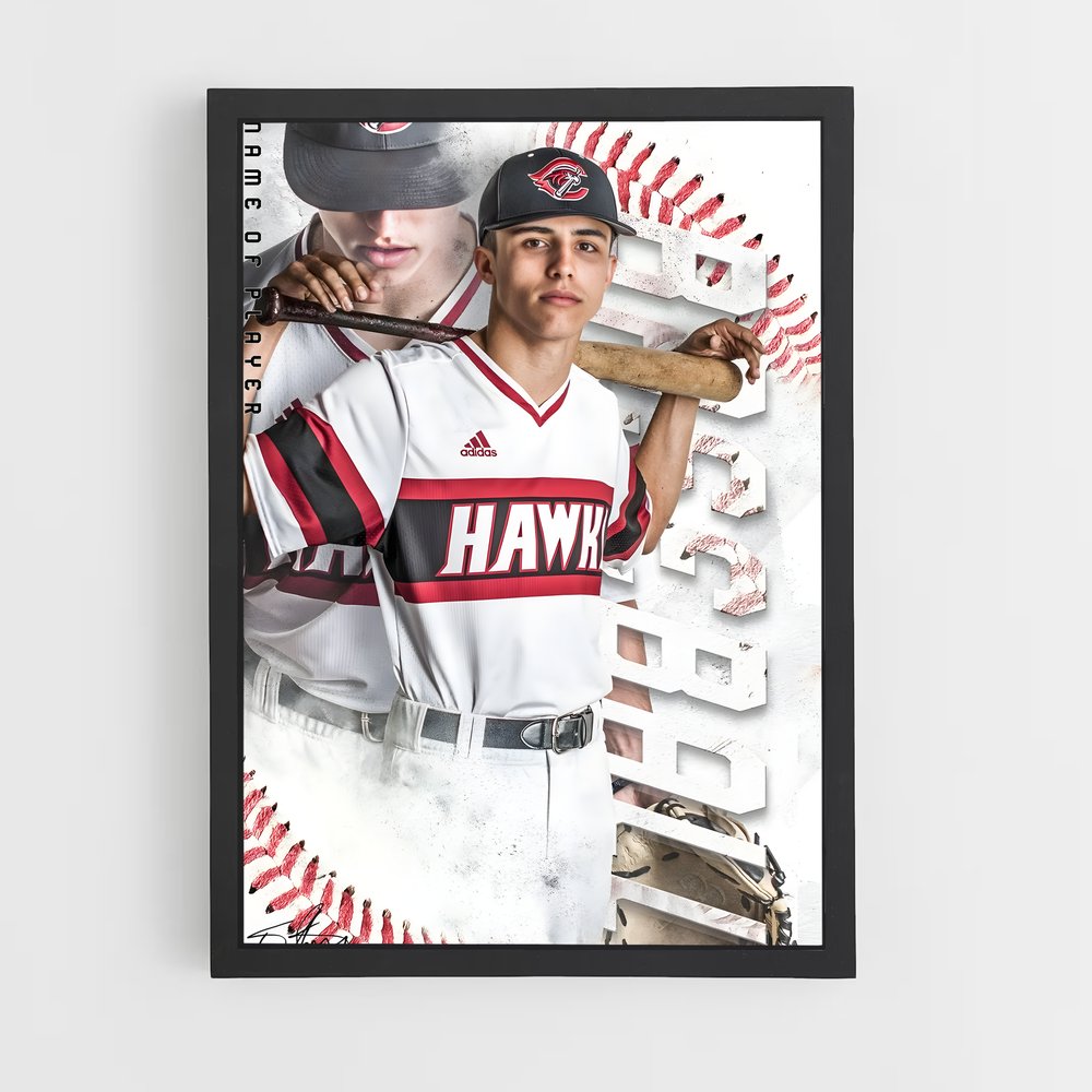 baseball-25 cadre Noir