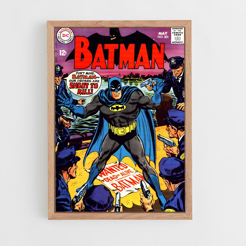 batman-10 cadre Bois clair
