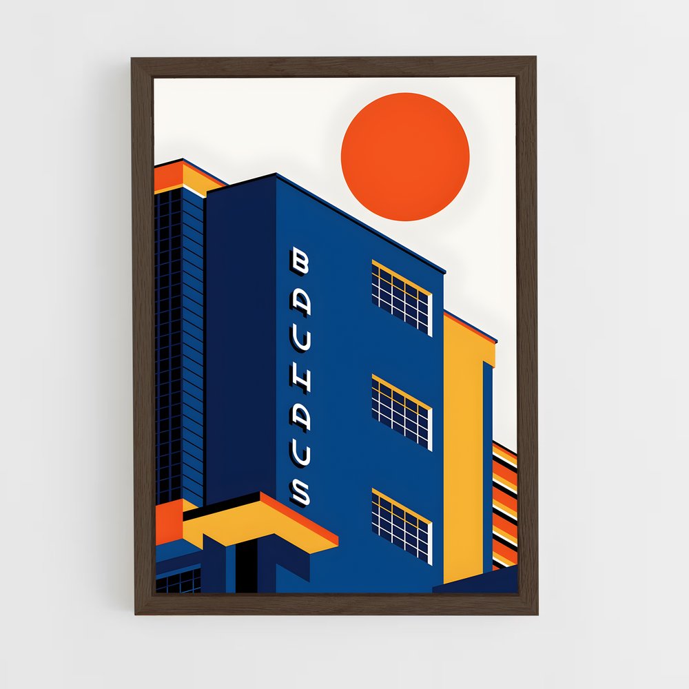 bauhaus-9 cadre Bois foncé