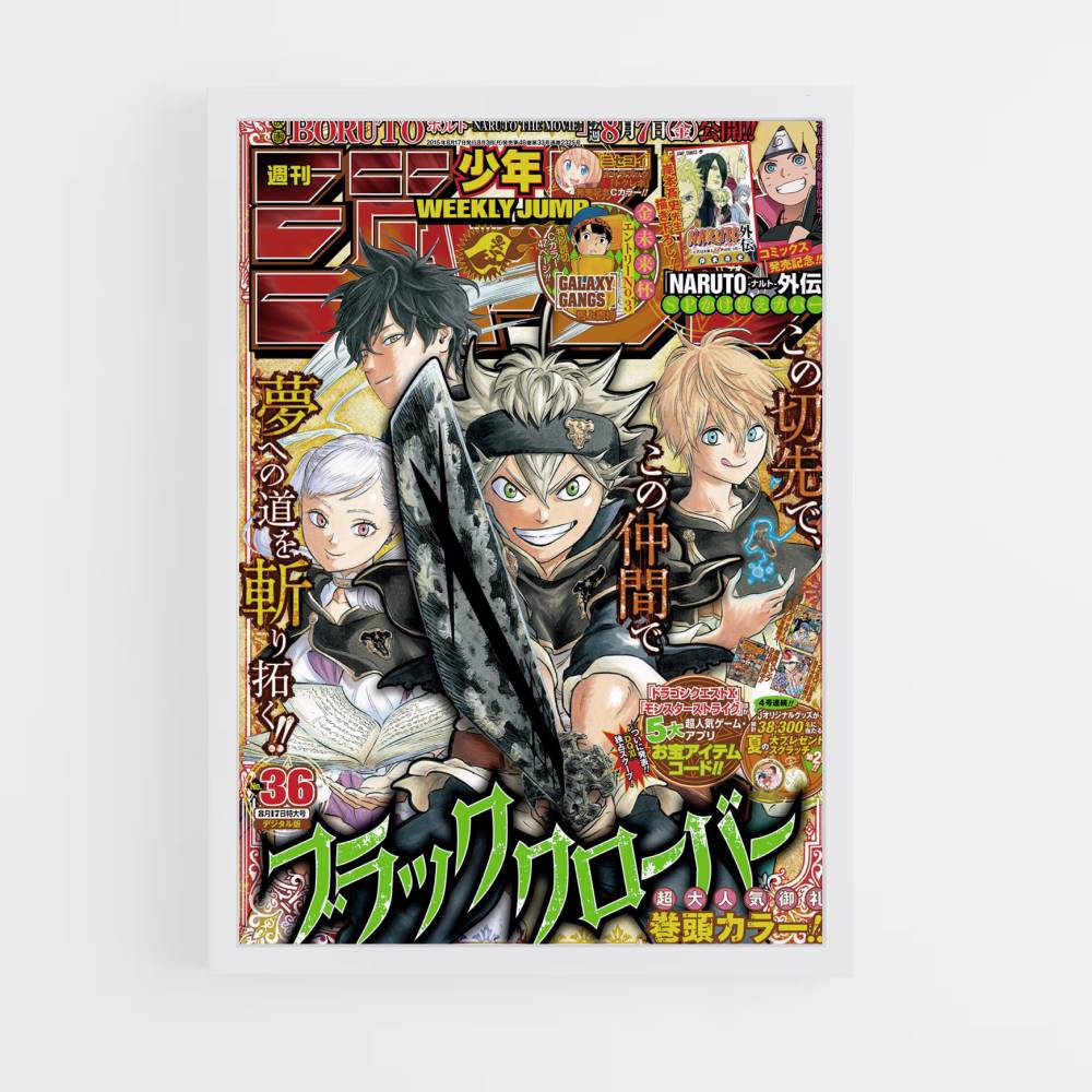 Pôster Black Clover Weekly Jump