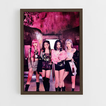blackpink-2 cadre Bois foncé