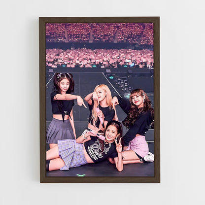 blackpink-8 cadre Bois foncé