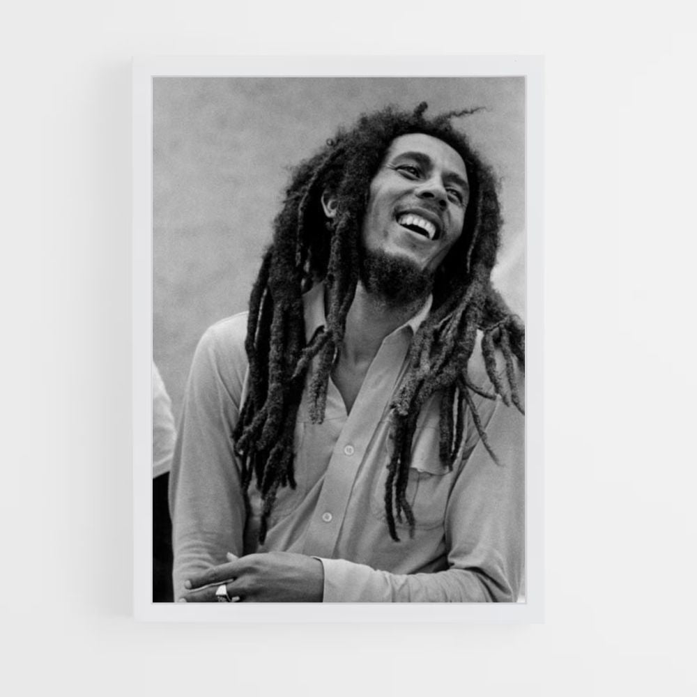 Pôster Bob Marley rindo