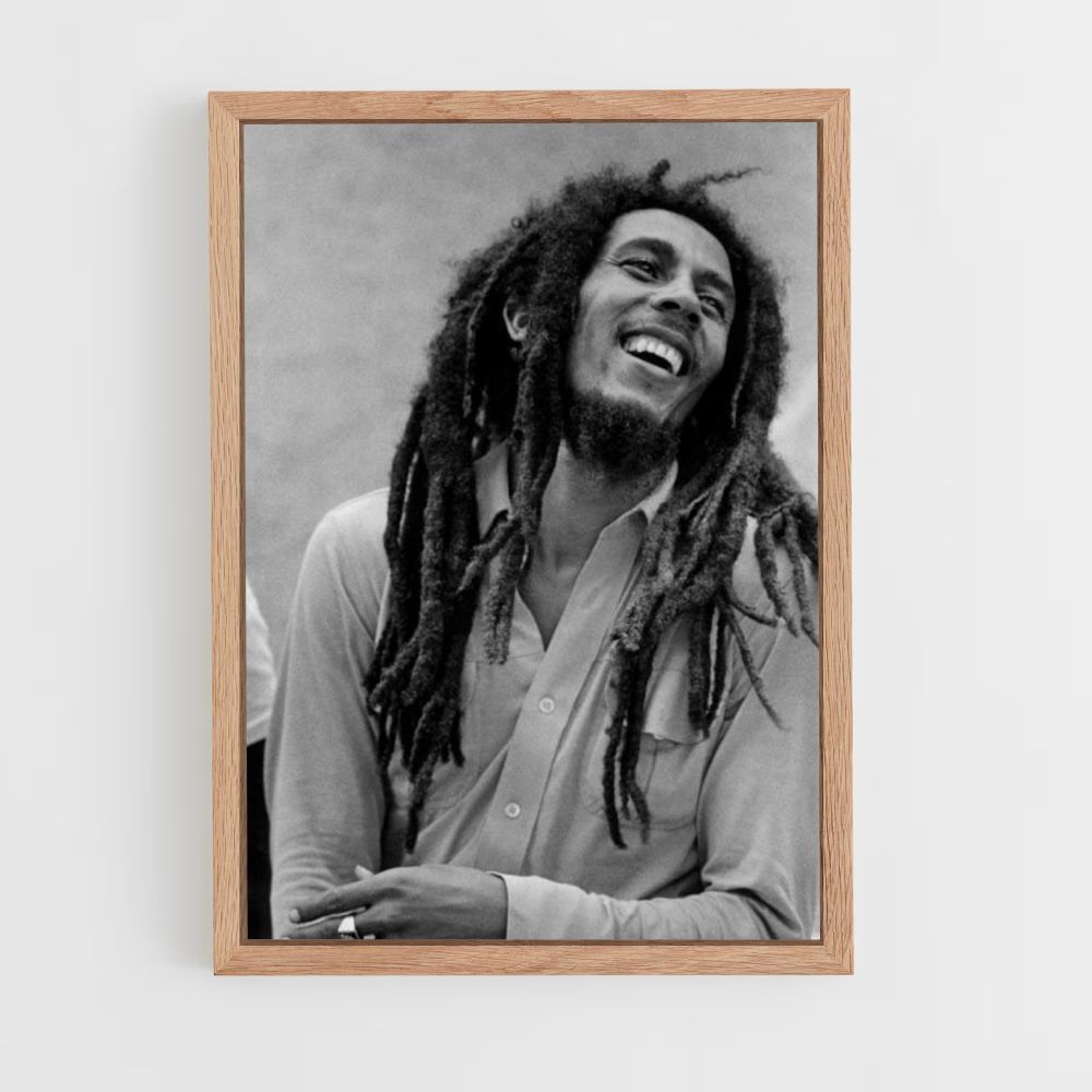 Pôster Bob Marley rindo