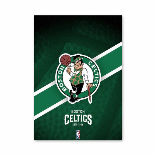 Póster Boston Celtics Verde