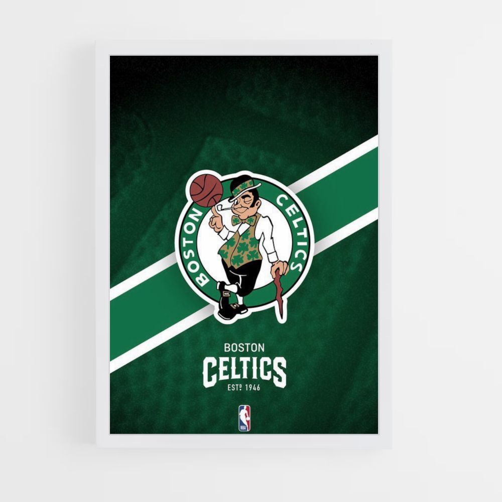 Póster Boston Celtics Verde