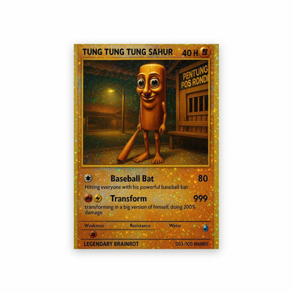 Poster Tung Tung Sahur Carte