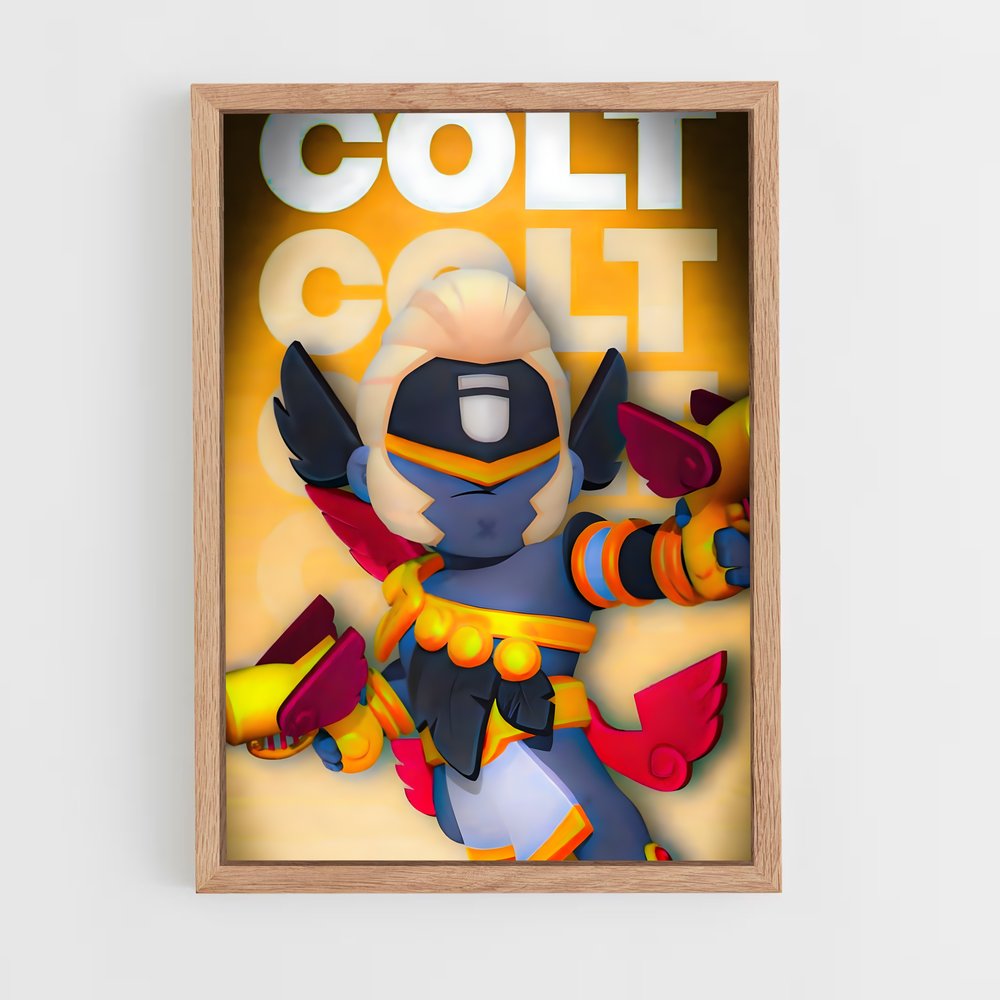 brawl-stars-16 cadre Bois clair