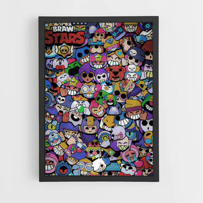 Poster Colagem de Brawl Stars