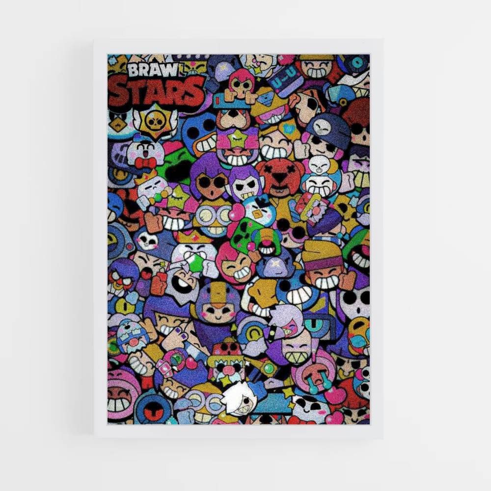 Poster Colagem de Brawl Stars