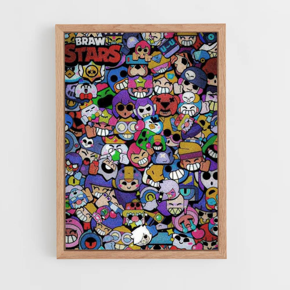 Poster Colagem de Brawl Stars