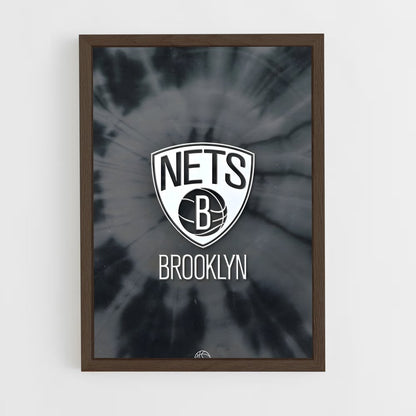 brooklyn-nets-1 cadre Bois foncé