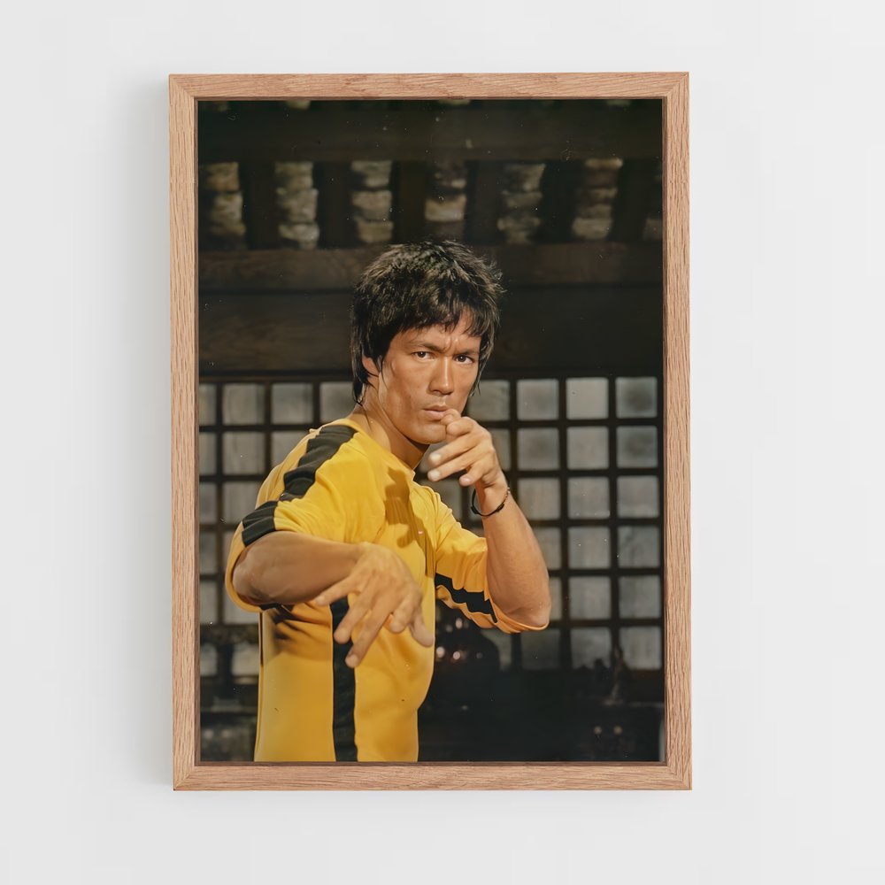 bruce-lee-4 cadre Bois clair