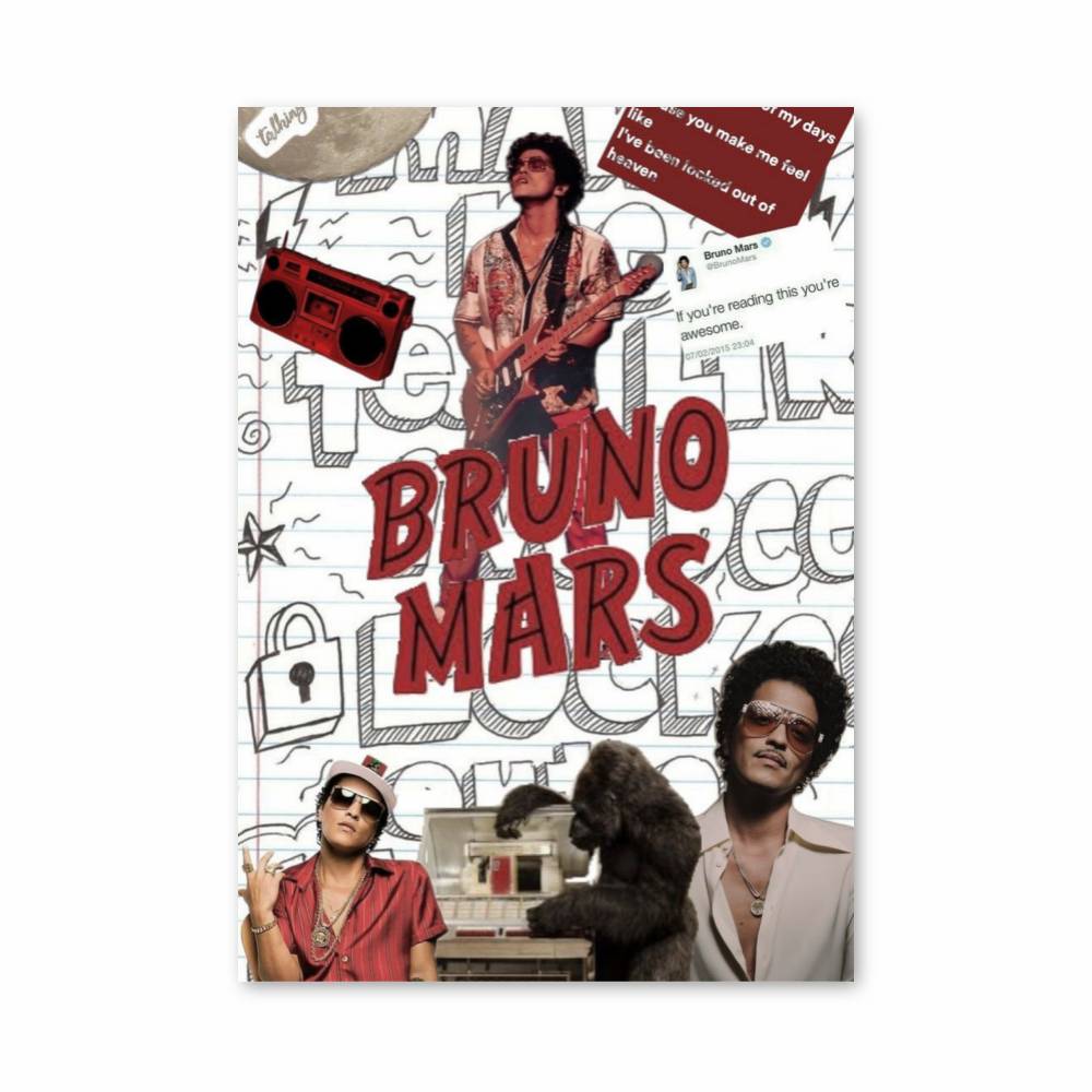 Poster Bruno Mars Rouge