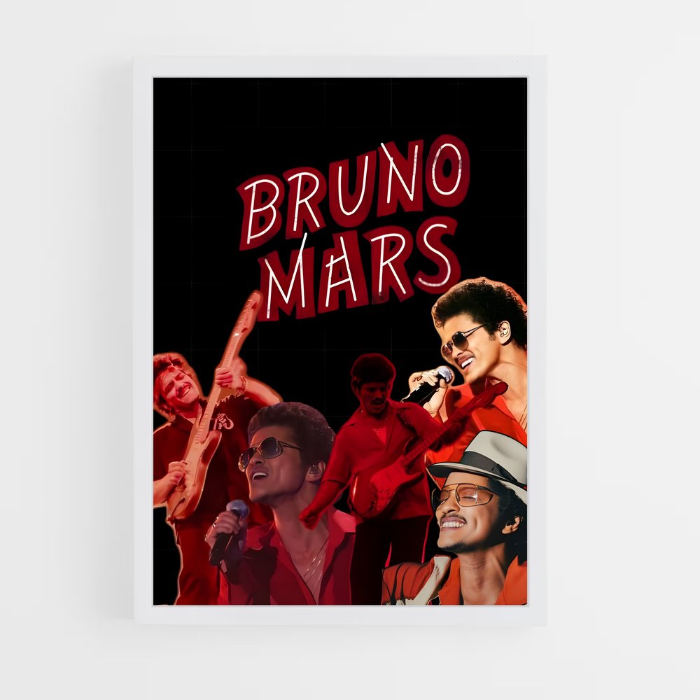 bruno-mars-3 cadre Blanc