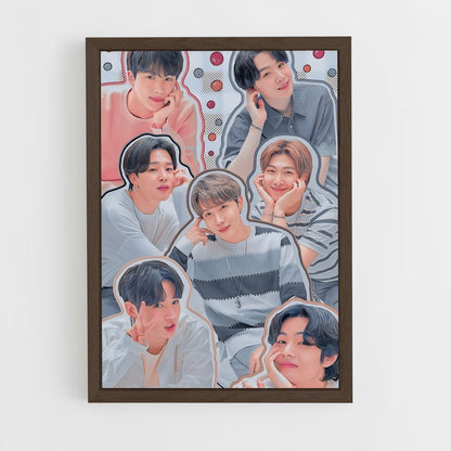 bts-5 cadre Bois foncé