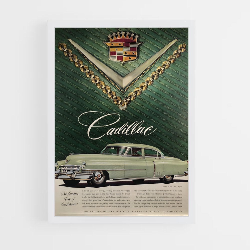 cadillac-3 cadre Blanc