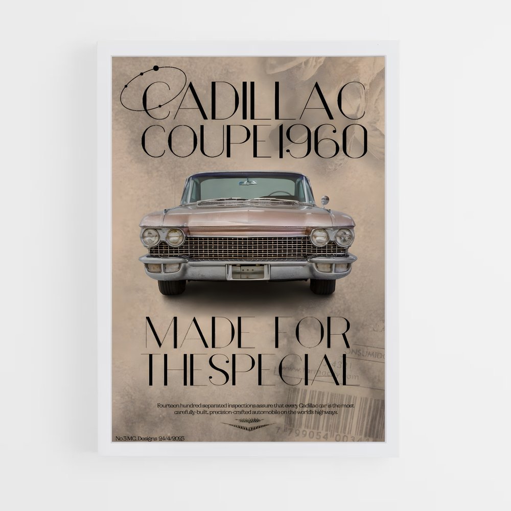 cadillac-4 cadre Blanc