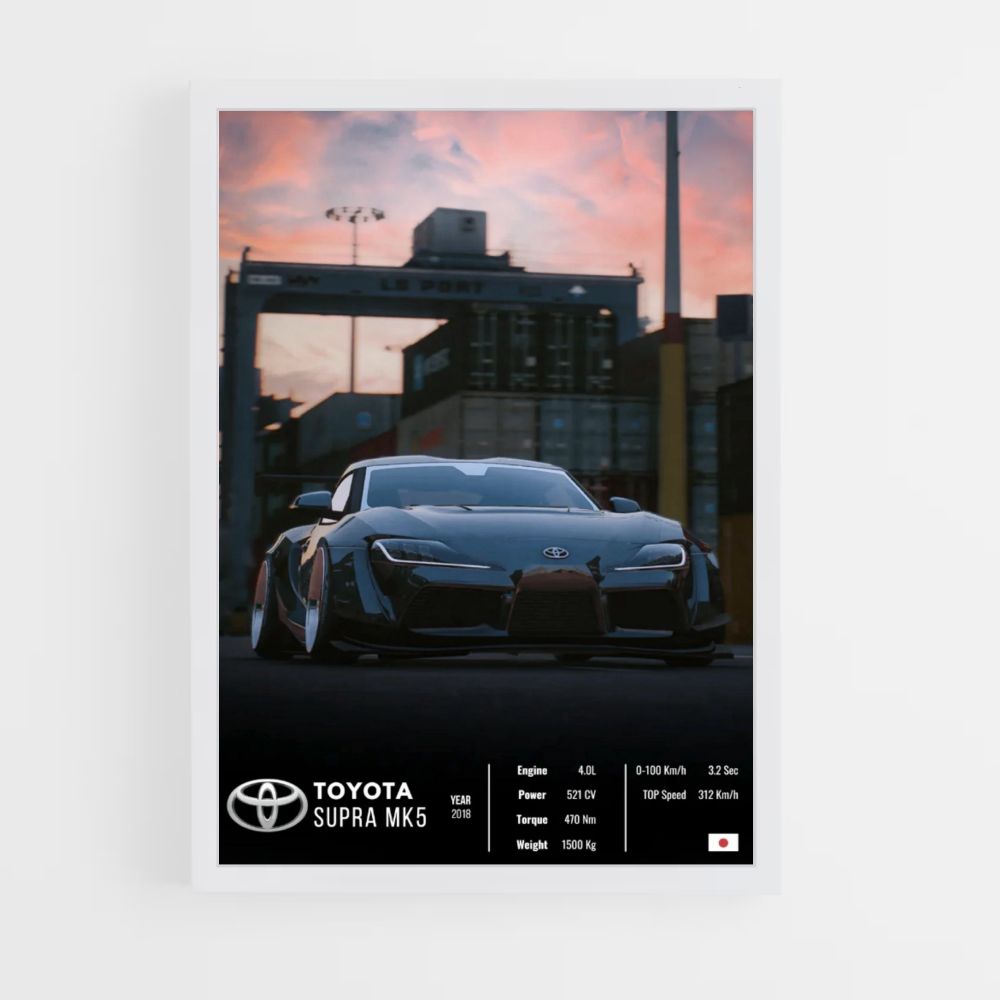 Pôster Toyota Supra MK5