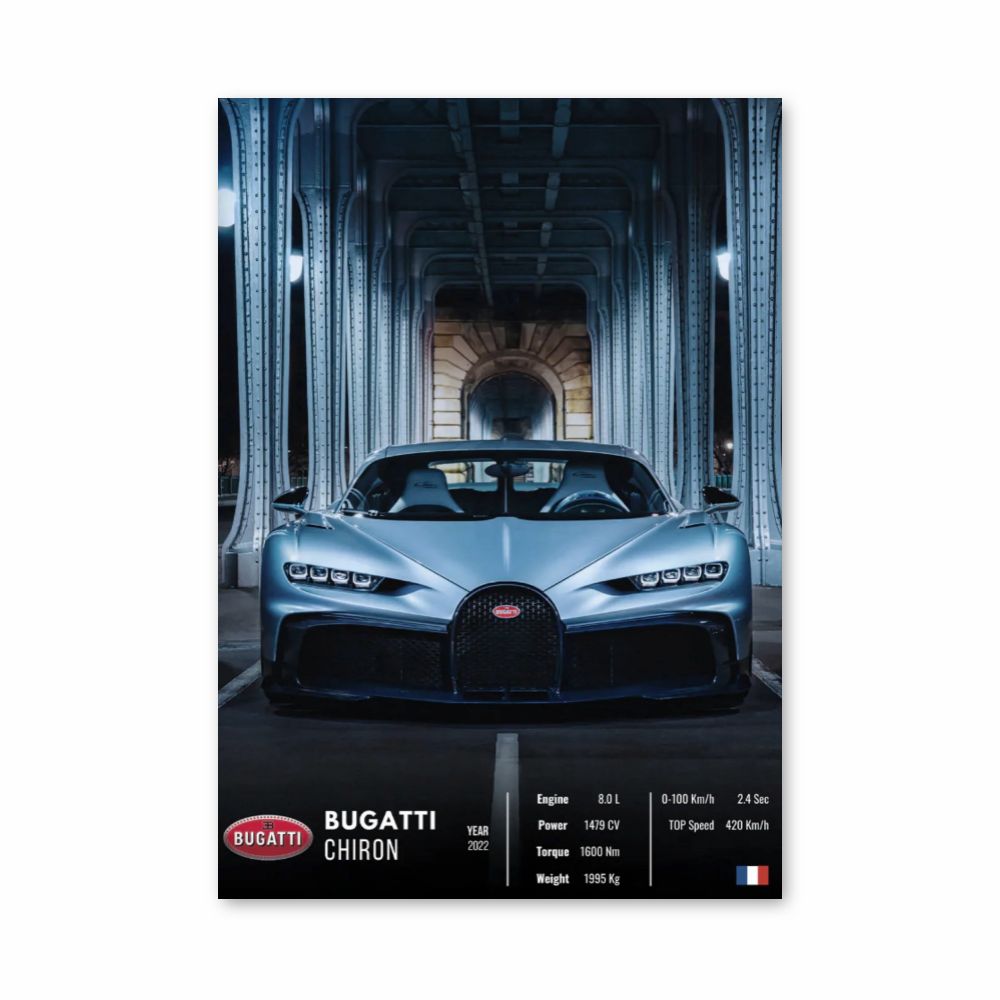 Pôster do Bugatti Chiron