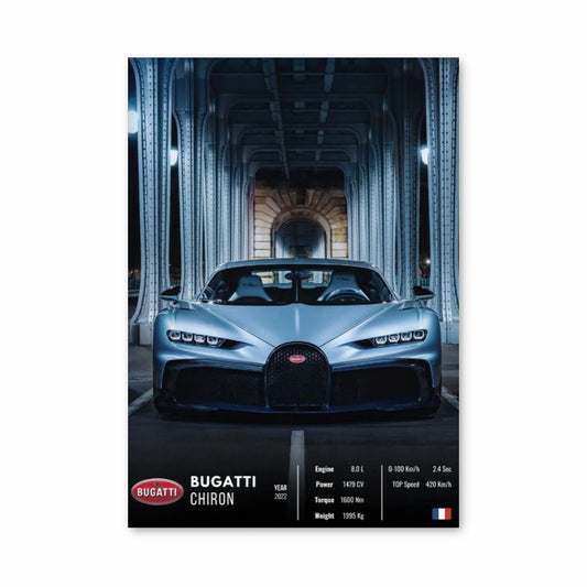 Pôster do Bugatti Chiron