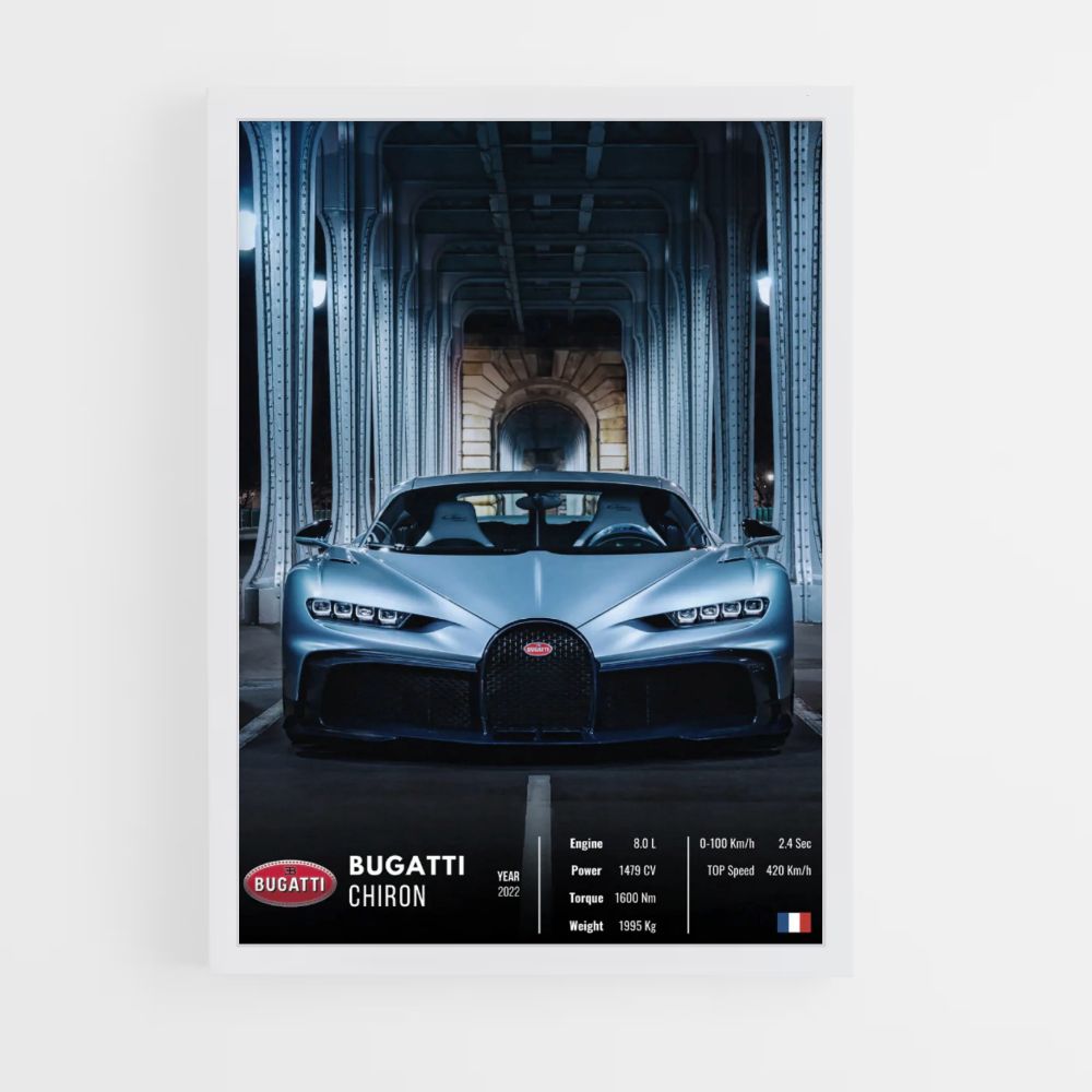 Pôster do Bugatti Chiron