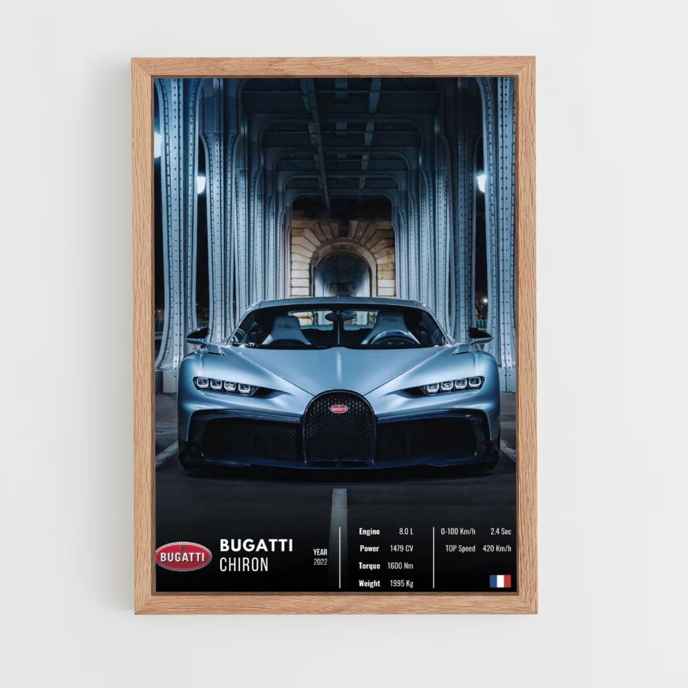 Pôster do Bugatti Chiron