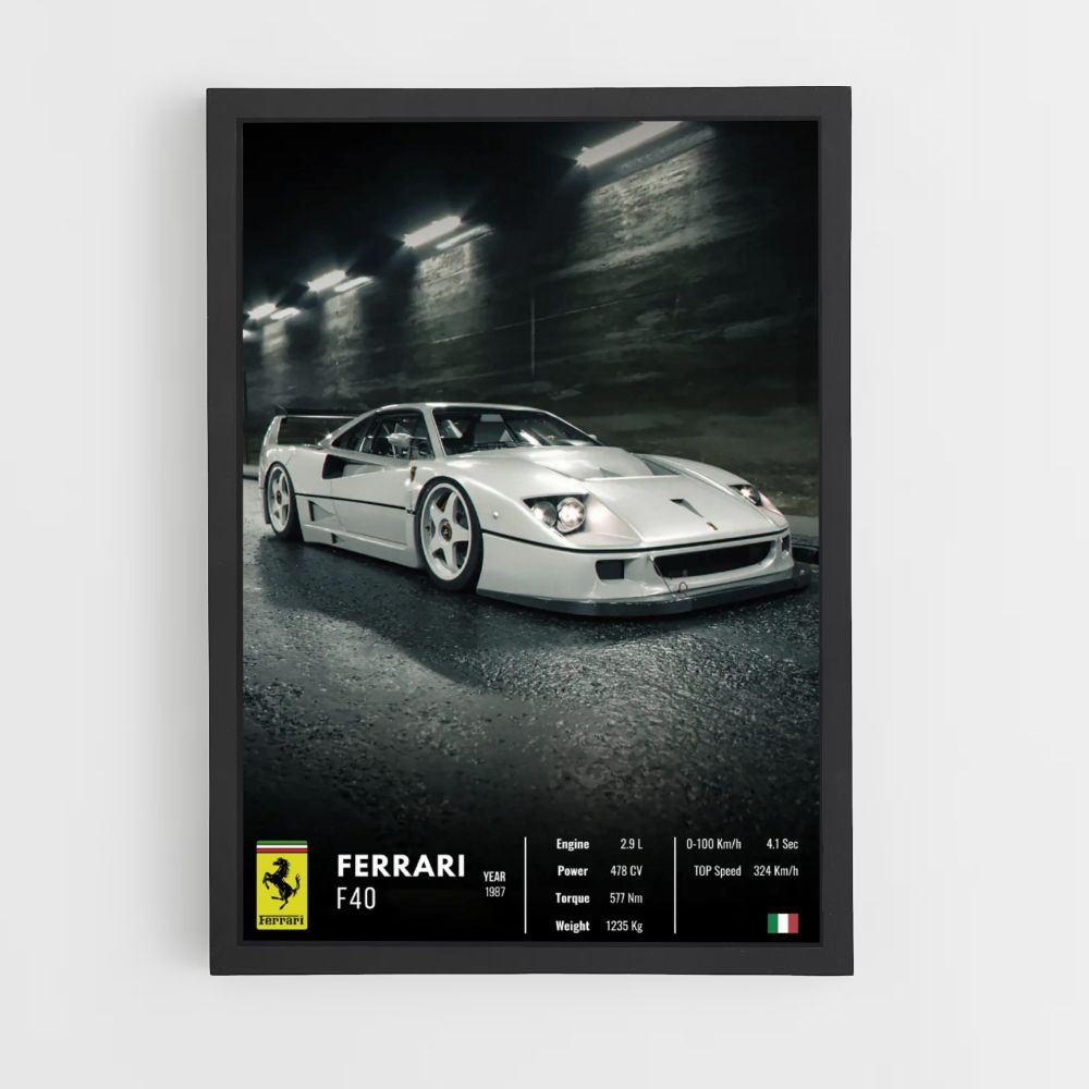 Pôster da Ferrari F40