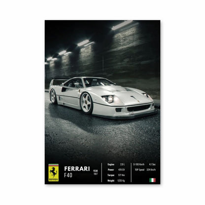 Pôster da Ferrari F40