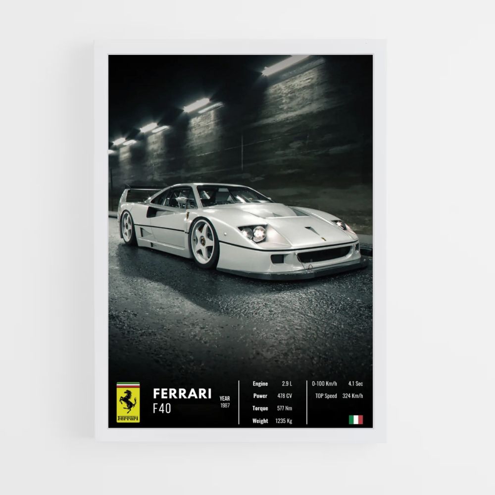 Pôster da Ferrari F40