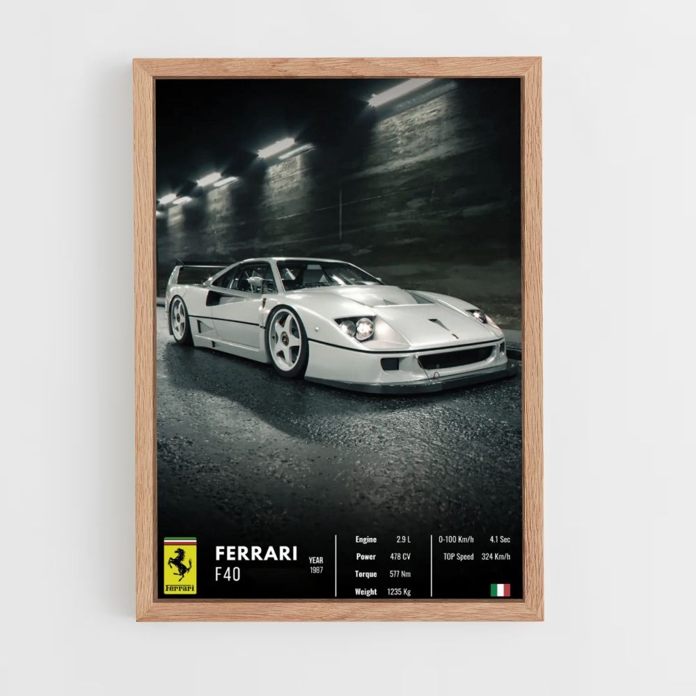 Pôster da Ferrari F40