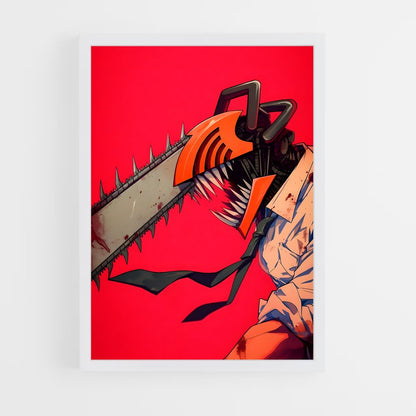 chainsaw-man-13 cadre Blanc