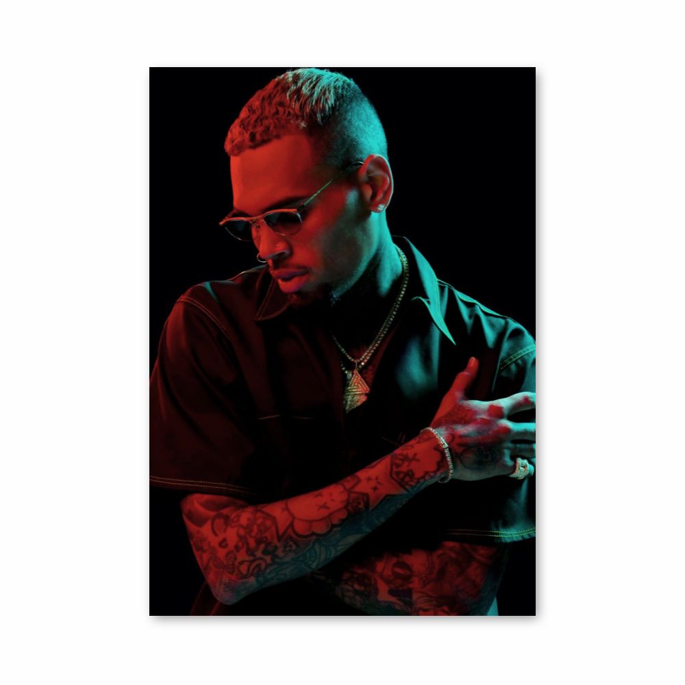 Pôster escuro de Chris Brown