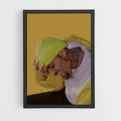 Pôster Chris Brown Amarelo