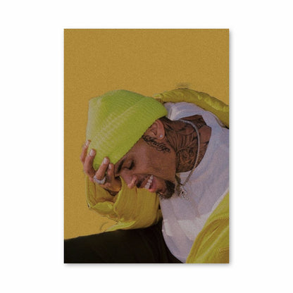 Pôster Chris Brown Amarelo