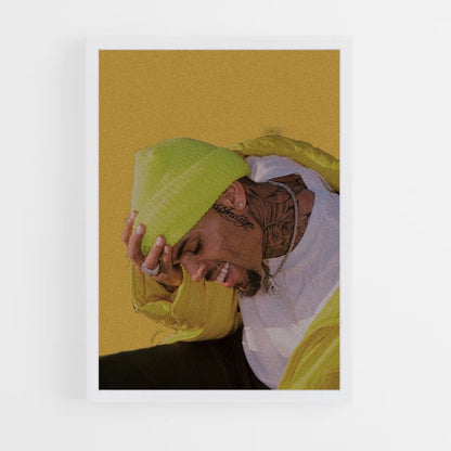 Pôster Chris Brown Amarelo