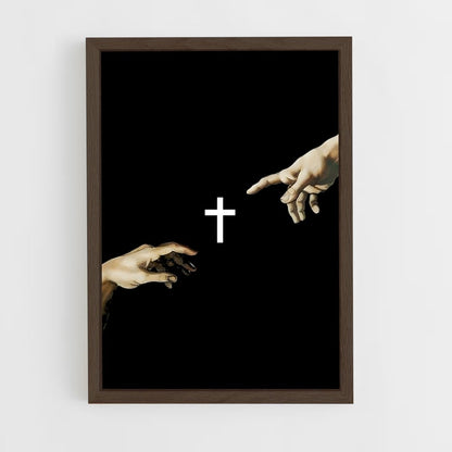 christianism-3 cadre Bois foncé