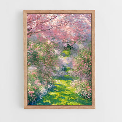 claude-monet-3 cadre Bois clair