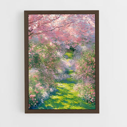 claude-monet-3 cadre Bois foncé