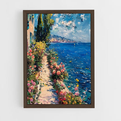 claude-monet-4 cadre Bois foncé