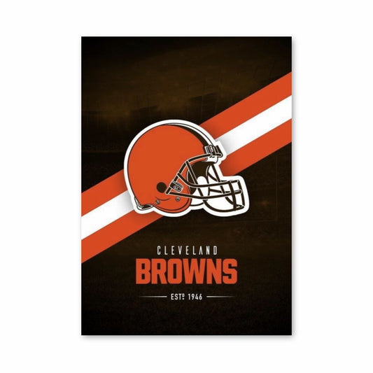 Pôster do logotipo do Cleveland Browns