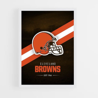 Pôster do logotipo do Cleveland Browns