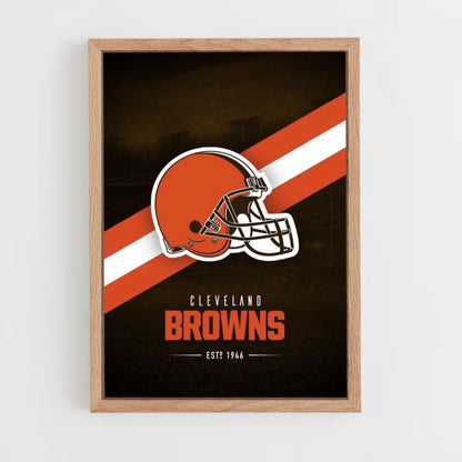 Pôster do logotipo do Cleveland Browns